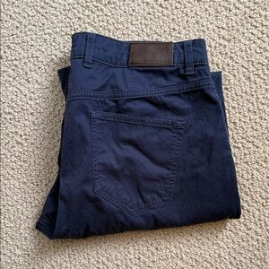 Peter Millar Crown Crafted 5 Pocket Navy Blue Pants 38 x 32